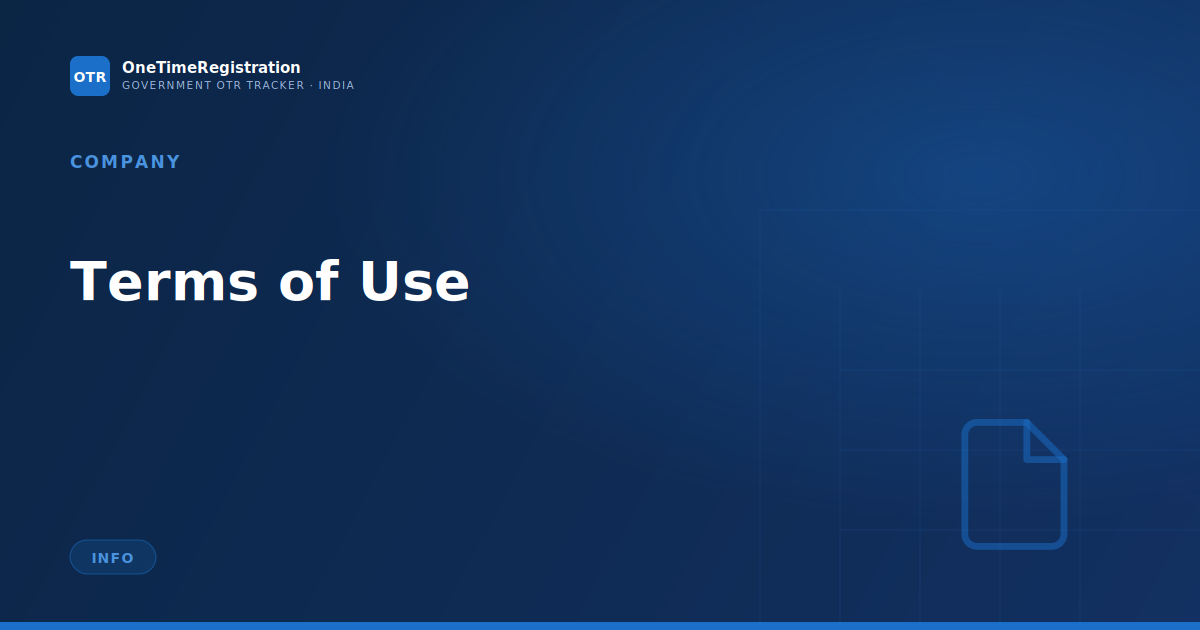 Terms of Use