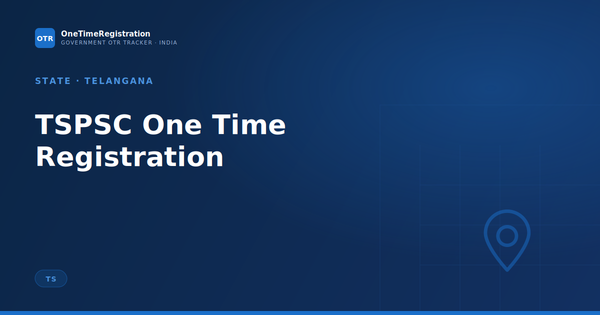 TSPSC One Time Registration